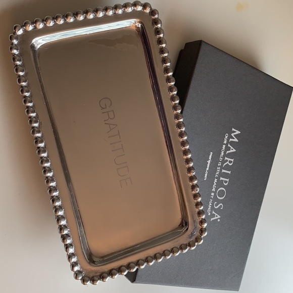 Mariposa Other - NEW MARIPOSA Gratitude Beaded Tray